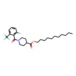 Isonipecotic acid, N-(2-fluoro-6-trifluoromethylbenzoyl)-, undecyl ester