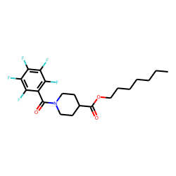 Isonipecotic acid, N-pentafluorobenzoyl-, heptyl ester