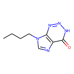 7H-imidazo[4,5-d]-v-triazin-4-ol, 7-butyl-, (keto form)