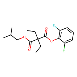 Diethylmalonic acid, 2-chloro-6-fluorophenyl isobutyl ester