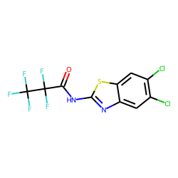 N-(5,6-Dichloro-1,3-benzothiazol-2-yl)-2,2,3,3,3-pentafluoropropanamide