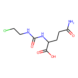 Glutaramic acid, 2-[3-(2-chloroethyl)ureido]-, l(-)