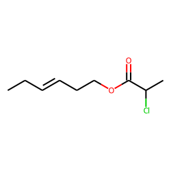Propanoic acid, 2-chloro, (Z)-3-hexenyl ester