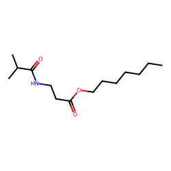 .BETA.-alanine, n-isobutyryl-, heptyl ester