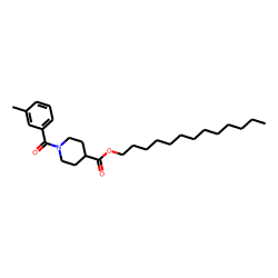 Isonipecotic acid, N-(3-methylbenzoyl)-, tridecyl ester