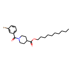 Isonipecotic acid, N-(3-bromobenzoyl)-, decyl ester