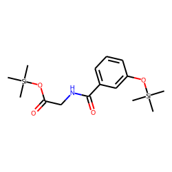 3-Hydroxyhippuric acid, di-TMS