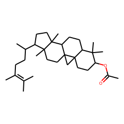 Cyclobranol (24-methylcycloartenol) acetate