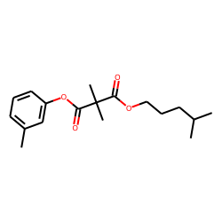 Dimethylmalonic acid, isohexyl 3-methylphenyl ester