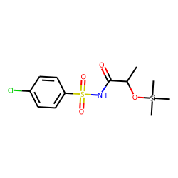 4-Chloro-N-(2-hydroxypropionyl)-benzenesulfonamide, O-trimethylsilyl-