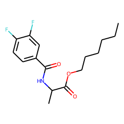 D-Alanine, N-(3,4-difluorobenzoyl)-, hexyl ester