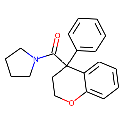 Pyrrolidine, 1-(2,3-dihydro-4-pheynl-1(4h)-benzopyran-4-carbonyl)-