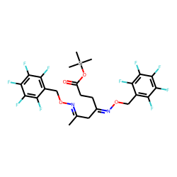 Succinylacetone, O-pentafluorobenzyloxime, TMS