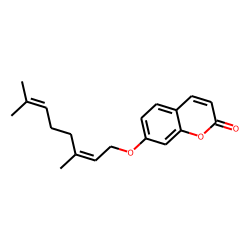 2H-1-Benzopyran-2-one, 7-[(3,7-dimethyl-2,6-octadienyl)oxy]-, (E)-
