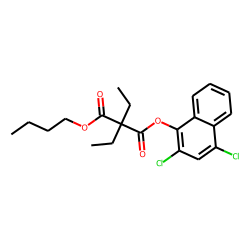 Diethylmalonic acid, butyl 2,4-dichloronaphth-1-yl ester