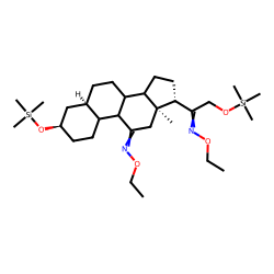5.beta.-Pregnane-11,20-dione-3.alpha.,21-diol, EO-TMS, # 1