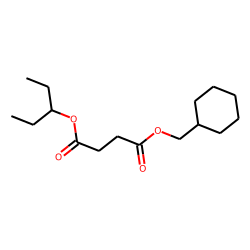 Succinic acid, cyclohexylmethyl 3-pentyl ester