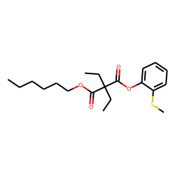 Diethylmalonic acid, hexyl 2-methylthiophenyl ester