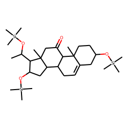 3B,16A,20A-Trihydroxypregn-5-ene, tris-TMS
