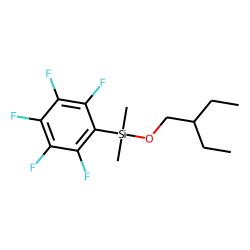 2-Ethylbutanol, dimethylpentafluorophenylsilyl ether