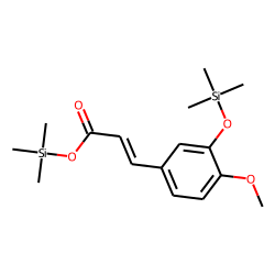 Cinnamic acid, 4-methoxy-3-(trimethylsiloxy)-, trimethylsilyl ester