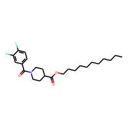 Isonipecotic acid, N-(3,4-difluorobenzoyl)-, undecyl ester