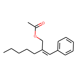 1-Heptanol, 2-(phenylmethylene)-, acetate