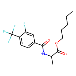 D-Alanine, N-(3-fluoro-4-trifluoromethylbenzoyl)-, pentyl ester