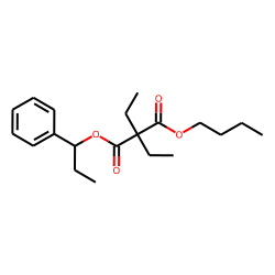 Diethylmalonic acid, butyl 1-phenylpropyl ester
