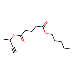 Glutaric acid, but-3-yn-2-yl pentyl ester