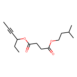 Succinic acid, 3-hex-4-ynyl 3-methylbutyl ester