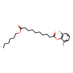 Sebacic acid, 2,6-dichlorophenyl hexyl ester