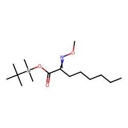 .alpha.-Ketooctanoic acid, MO TBDMS # 1