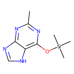 Purine, 6-hydroxy-2-methyl, TMS