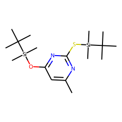 4-(tert-Butyldimethylsilyloxy)-2-(tert-butyldimethylsilylsulfanyl)-6-methylpyrimidine