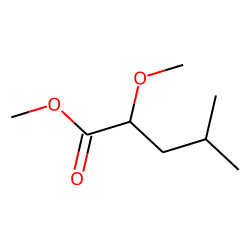 2-Hydroxyisocaproic acid, methyl ether, methyl ester