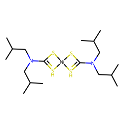 Bis(diisobutyldithiocarbamate)nickel complex