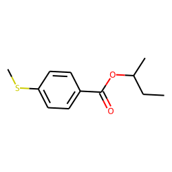 Benzoic acid, 4-(methylthio)-, 1-methylpropyl ester