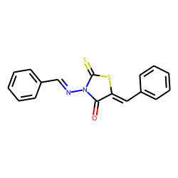 Rhodanine, 5-benzylidene-3-benzylideneamino-