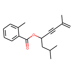 o-Toluic acid, 2,7-dimethyloct-7-en-5-yn-4-yl ester