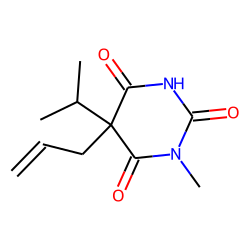 2,4,6(1H,3H,5H)-Pyrimidinetrione, 1-methyl-5-(1-methylethyl)-5-(2-propenyl)-