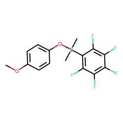 1-Dimethyl(pentafluorophenyl)silyloxy-4-methoxybenzene