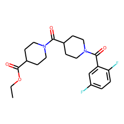 Isonipecotinoylisonipecotic acid, N'-(2,5-difluorobenzoyl)-, ethyl ester