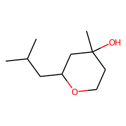 2H-Pyran-4-ol, tetrahydro-4-methyl-2-(2-methylpropyl)