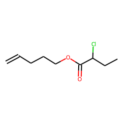 Butanoic acid, 2-chloro, 4-pentenyl ester