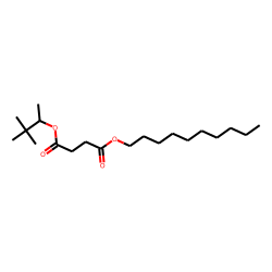 Succinic acid, decyl 3,3-dimethylbut-2-yl ester