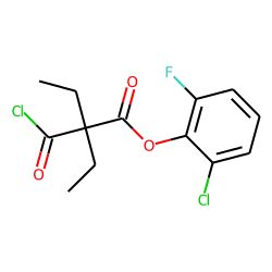 Diethylmalonic acid, monochloride, 2-chloro-6-fluorophenyl ester