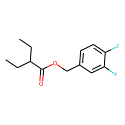 2-Ethylbutyric acid, 3,4-difluorobenzyl ester