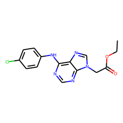 9H-Purine-9-acetic acid, 6-[(p-chlorophenyl)amino)-, ethyl ester