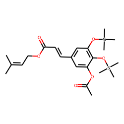 3-Methyl-2-butenyl-3-acetyloxycaffeate, TMS